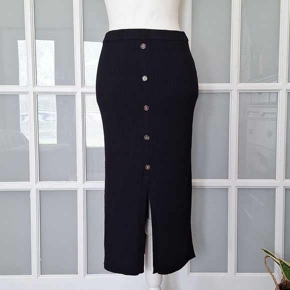 Love Tree Ribbed Midi Skirt from Pink Lily - Picture 2 of 14